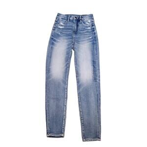 NWT American Eagle Curvy Super Hi-Rise Distressed The Dream Jean Jegging Size 00